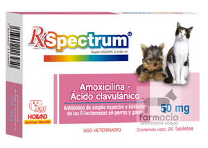 Spectrum Amoxicilina-Ácido clavulánico 50 mg