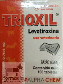 Trioxil 500 mcg. LLAME PARA PREGUNTAR POR EXISTENCIAS. DE VENTA SOLO EN SUCURSAL CON RECETA CUANTIFICADA