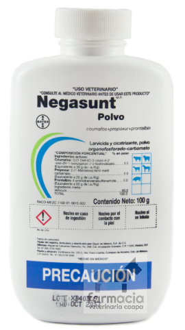 Negasunt polvo. LLAME PARA PREGUNTAR POR EXISTENCIAS. DE VENTA SOLO EN SUCURSAL