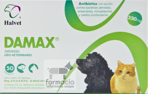 Damax  tabletas 330 mg (se vende por blister de 10 tabletas)