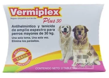 Vermiplex Plus 30 ( 2 tabs )
