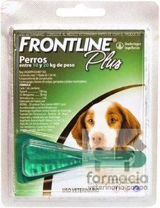 Frontline plus perros 10 a 20 kg. LLAME PARA PREGUNTAR POR EXISTENCIAS. DE VENTA SOLO EN SUCURSAL