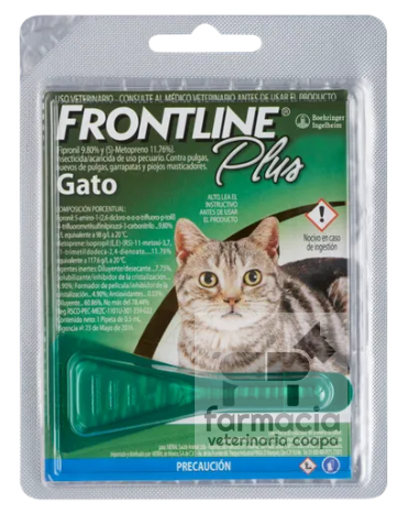 Frontline Plus gatos. LLAME PARA PREGUNTAR POR EXISTENCIAS. DE VENTA SOLO EN SUCURSAL